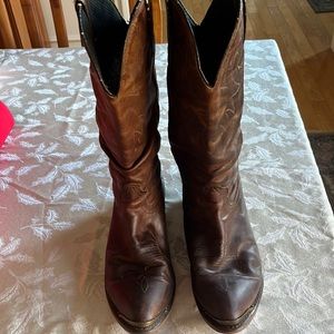 Vintage Durango Distressed Leather 8.5 Women’s Cowboy boots